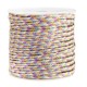 Macramé bead cord braided 3mm Purple-blue metallic